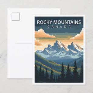 Carte Postale Belle Place Montagnes Rocheuses Canada Voyage
