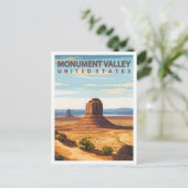 Carte Postale Belle Place Monument Valley USA Travel (Debout devant)