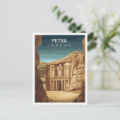 Carte Postale Belle Place Petra Jordan Art Travel (Debout devant)