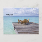 Carte Postale Belle plage aux Maldives (Devant)
