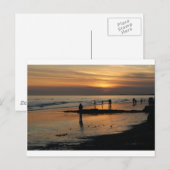 Carte Postale Belle plage de Brighton Sunet (Devant / Derrière)