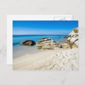 Carte Postale Belle plage de la Méditerranée (Devant / Derrière)