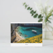 Carte Postale Belle plage en Grèce  (Debout devant)