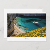 Carte Postale Belle plage en Grèce  (Devant / Derrière)