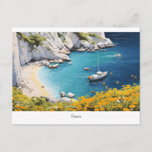 Carte Postale Belle plage en Grèce