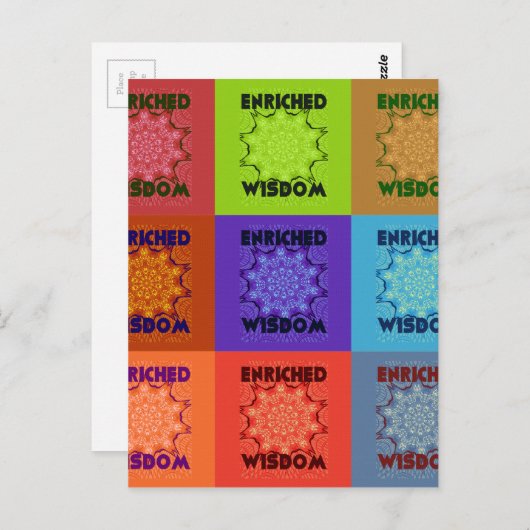 Carte Postale Belle Pop Art Extraordinaire belle Impression : En (Devant / Derrière)