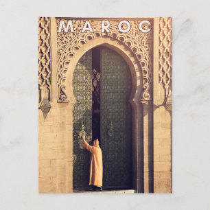 Carte Postale Belle Porte du Maroc Marrakech Architecture