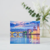 Carte Postale Belle Prague, République tchèque (Debout devant)