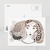 Carte Postale Belle princesse (Devant / Derrière)