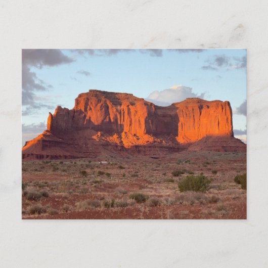 Carte Postale Belle prise de soleil de Monument Valley (Devant)