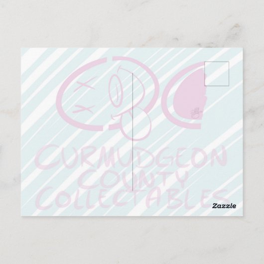 Carte Postale Belle Punk Girl avec anneau de nez Aquarelle (Dos)