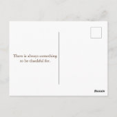 Carte Postale Belle récolte de Thanksgiving (Dos)