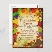 Carte Postale Belle récolte de Thanksgiving (Devant / Derrière)