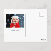 Carte Postale Belle Red Reindeer Noël Photo Jolly (Dos)