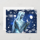 Carte Postale Belle Reine des neiges (Devant / Derrière)