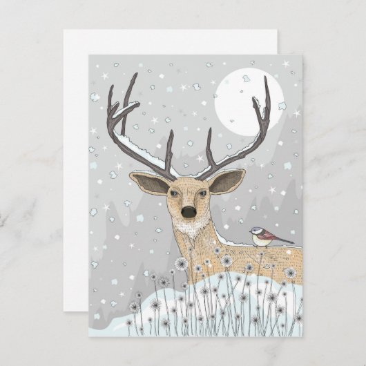 Carte Postale Belle Rinde Et Oiseau (Devant / Derrière)