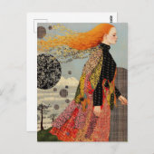 Carte Postale Belle robe Patchwork (Devant / Derrière)