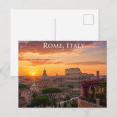 Carte Postale Belle Rome Italie (Devant / Derrière)