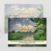 Carte Postale Belle scène Bible Message Texte personnalisé (Devant / Derrière)