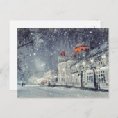 Carte Postale Belle scène de neige (Devant / Derrière)