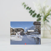 Carte Postale Belle scène des Alpes suisses d'hiver (Debout devant)