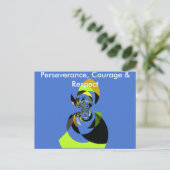 Carte Postale Belle silhouette féminine colorée illustrations (Debout devant)