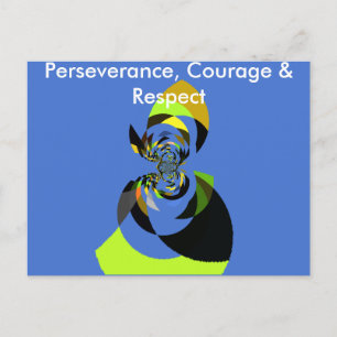 Carte Postale Belle silhouette féminine colorée illustrations