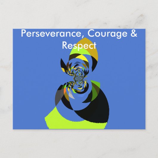 Carte Postale Belle silhouette féminine colorée illustrations (Devant)