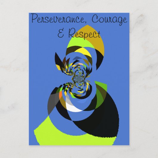 Carte Postale Belle silhouette féminine colorée illustrations (Devant)