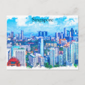 Carte Postale Belle Singapour Asie Panorama Vue (Devant)