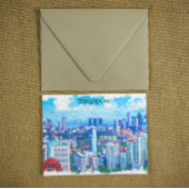 Carte Postale Belle Singapour Asie Panorama Vue