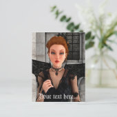 Carte Postale Belle sorcière (Debout devant)