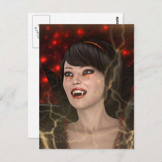 Carte Postale Belle Sorcière (Devant / Derrière)