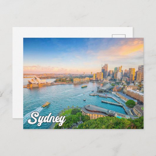 Carte Postale Belle Sydney, Australie (Devant / Derrière)