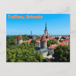 Carte Postale Belle Tallinn Estonie Vieille Ville