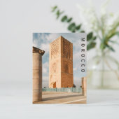Carte Postale Belle tour Rabat Architecture du Maroc (Debout devant)