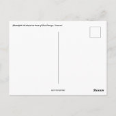 Carte Postale Belle vieille église à East Orange Vermont (Dos)