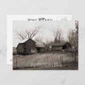 Carte Postale Belle Vieux Michigan Grange (Devant / Derrière)