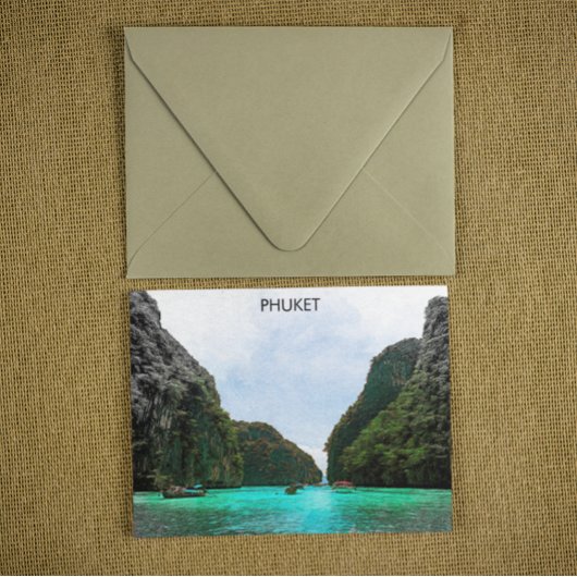 Carte Postale Belle vue aérienne de Phuket Thaïlande