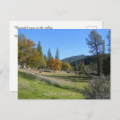 Carte Postale Belle vue dans la vallée.... (Devant / Derrière)