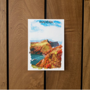 Carte Postale Belle vue paysage de Madère Illustration