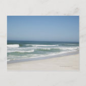 Carte Postale Belle vue sur la plage contre ciel clair 2 (Devant)