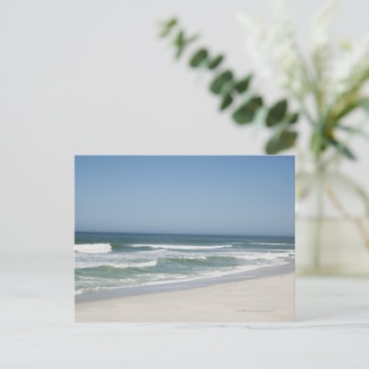 Carte Postale Belle vue sur la plage contre ciel clair 2 (Debout devant)