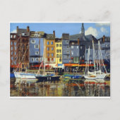Carte Postale Belle vue sur les voiliers à Honfluere Harbour (Devant)