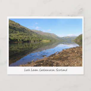 Carte Postale Belle vue sur Loch Leven, Écosse