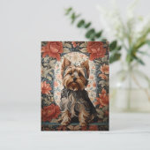 Carte Postale Belle Yorkie | Yorkshire Terrier Portrait (Debout devant)