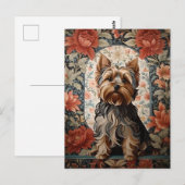 Carte Postale Belle Yorkie | Yorkshire Terrier Portrait (Devant / Derrière)