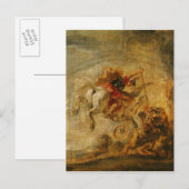 Carte Postale Bellerophon Riding Pegasus Combattre la Chimera (Devant / Derrière)