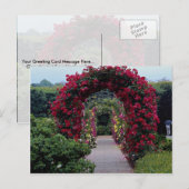 Carte Postale Belles arches Roses Escalades (Devant / Derrière)