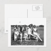 Carte Postale Belles Beautés De Baignade Sur Glace (Devant / Derrière)